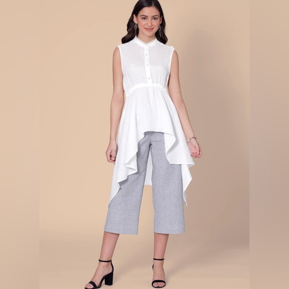 ZARA ASYMMETRIC LINEN TUNIC SZ M - Picture 6 of 6